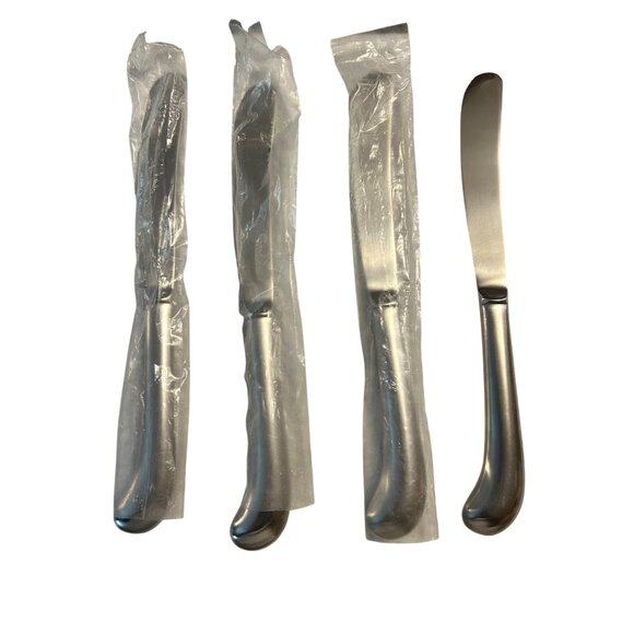Set Of 4 Stanley Roberts Jefferson Manor Stainless Steel Dinner Knives - Picture 1 of 5